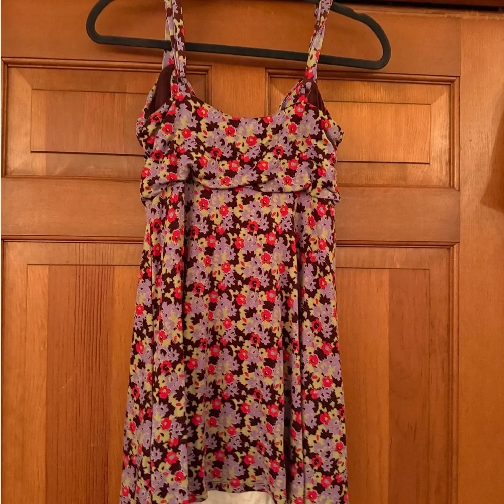 Urban Outfitters Floral Mini Dress – Adjustable Straps | Y2K Vibes 🌸 size LG - Picture 8 of 10